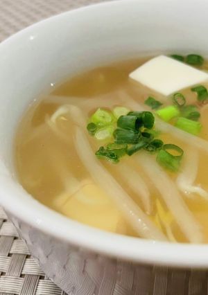 豆腐ともやしの中華風スープ-レシピのメイン写真