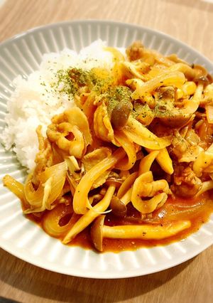 ルー&トマト缶なし♪きのこのハヤシライス-レシピのメイン写真