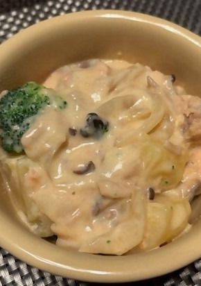 【フレイル予防】レンジで鮭のクリーム煮-レシピのメイン写真