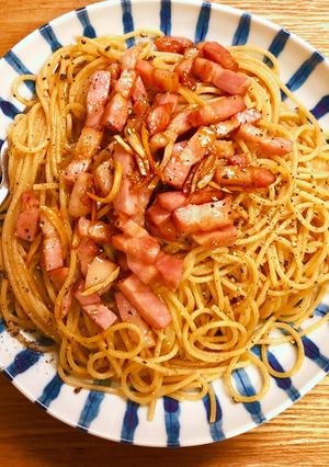 息子用ベーコンのバター醤油パスタ-レシピのメイン写真