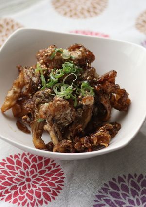 超簡単おつまみ！カリカリ舞茸の甘唐揚げ-レシピのメイン写真