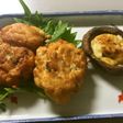 舞茸入り鶏団子の揚げ焼き