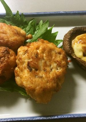 舞茸入り鶏団子の揚げ焼き-レシピのメイン写真
