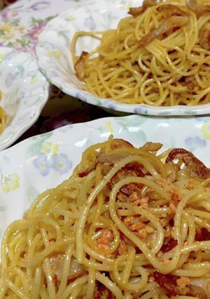 時短技もあり!焼きタラコパスタ-レシピのメイン写真