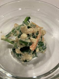 春菊と人参の白あえ-レシピのメイン写真