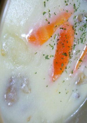 大きめ野菜で♪チーズクリームシチュー-レシピのメイン写真