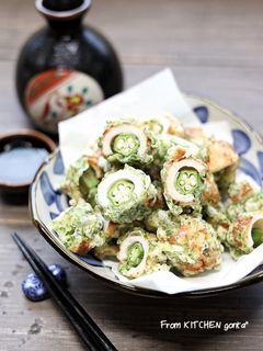 オクラIN★ちくわの磯辺揚げ-レシピのメイン写真