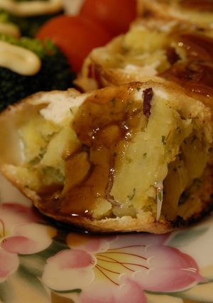 簡単！メイン！お芋とチーズのキツネ焼き☆-レシピのメイン写真
