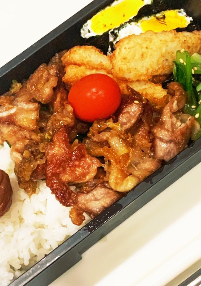 豚こまのネギ生姜弁当-レシピのメイン写真