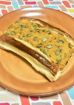 超簡単☆ハロウィンだ！チョコかぼちゃパイ-レシピのメイン写真