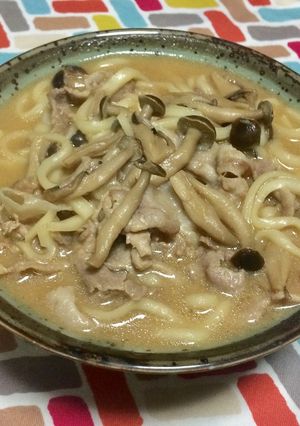 超簡単☆甘辛！味噌煮込み肉うどん♪♪♪-レシピのメイン写真
