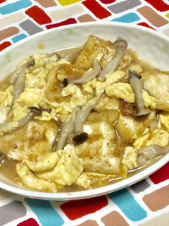 超簡単☆激うま!かき玉揚げ出し豆腐♪♪♪-レシピのメイン写真