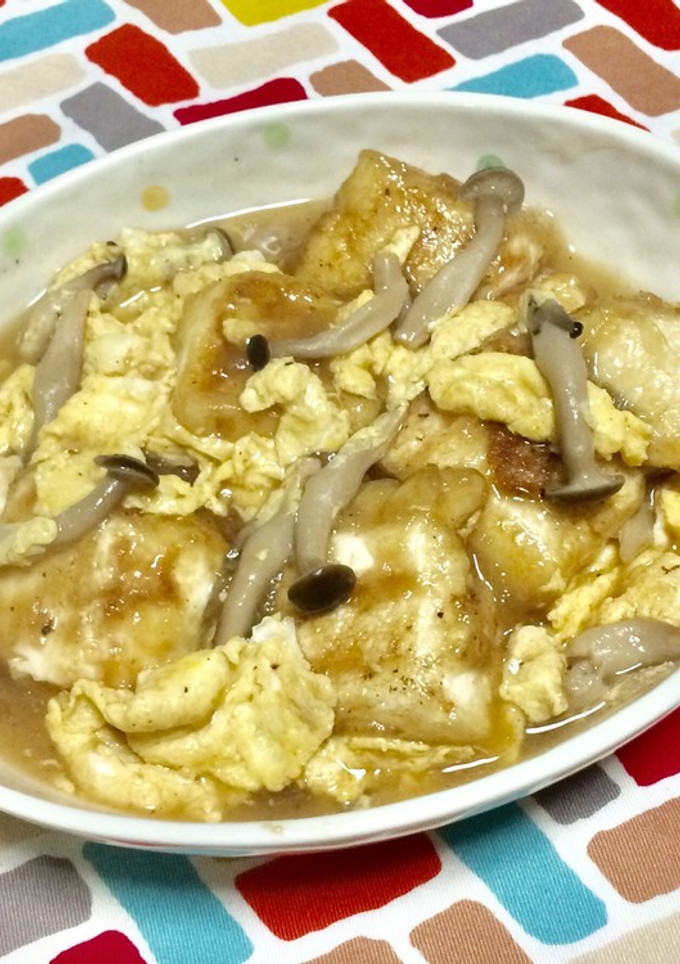 超簡単☆激うま！かき玉揚げ出し豆腐♪♪♪-レシピのメイン写真