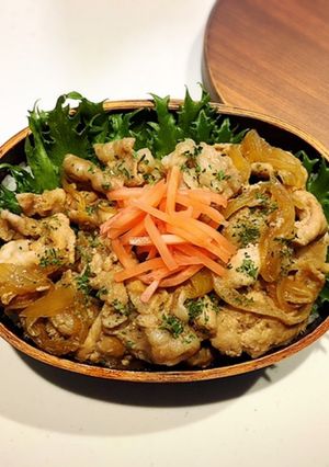のっけ弁当2021.10.19 豚丼-レシピのメイン写真