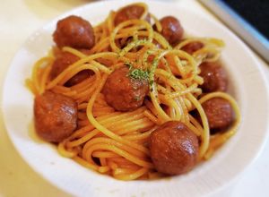 簡単お弁当おかず☆ミートボールパスタ-レシピのメイン写真