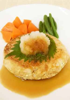 大豆ミートのふわふわ和風豆腐ハンバーグ-レシピのメイン写真