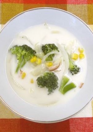ベジタブルミルクスープ-レシピのメイン写真