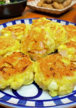 はんぺんと海老のふんわり焼き-レシピのメイン写真