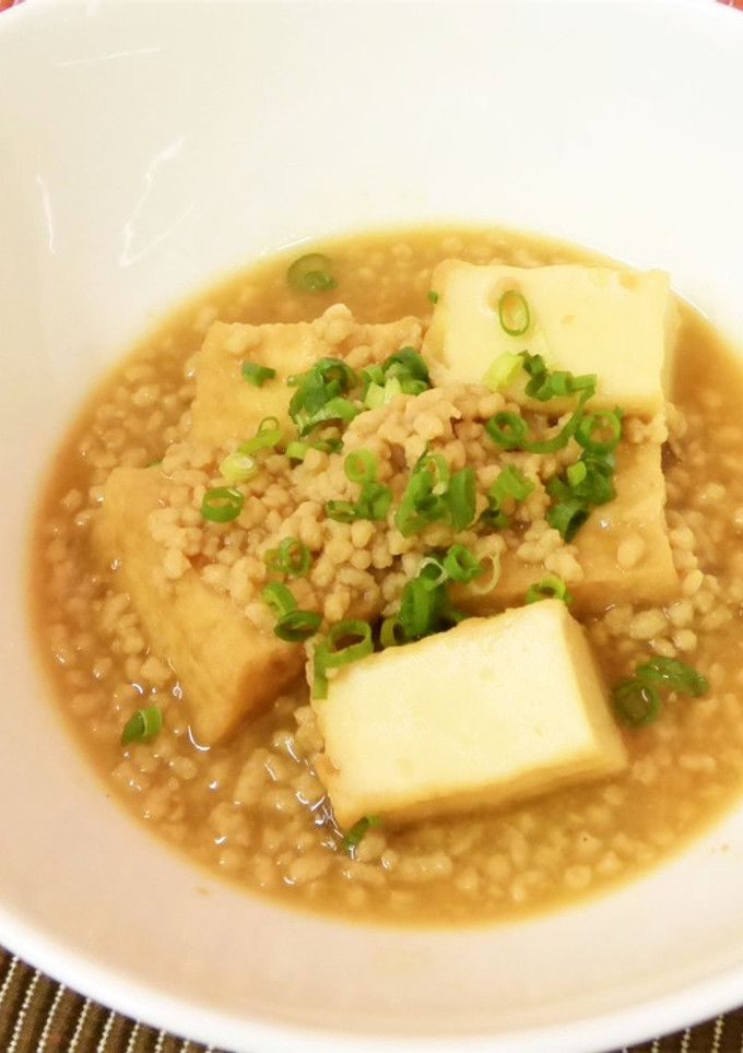 厚揚げの大豆ミートそぼろあんかけ-レシピのメイン写真