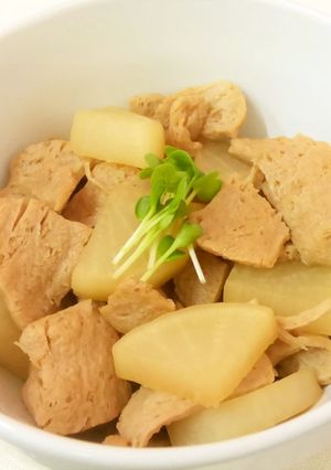 大豆ミートで豚バラ大根-レシピのメイン写真