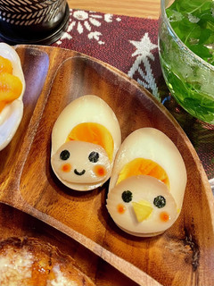 ゆで卵を可愛く♡ゆで卵のひよこと僕-レシピのメイン写真