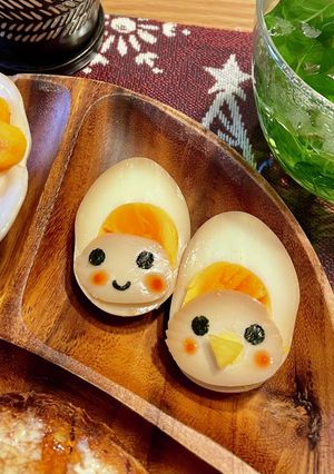 ゆで卵を可愛く♡ゆで卵のひよこと僕-レシピのメイン写真