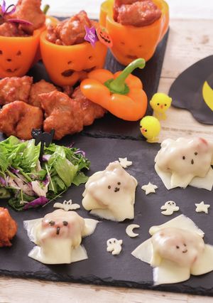 唐揚げおばけちゃん’S+ハロウィンBOX-レシピのメイン写真