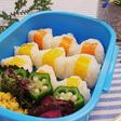 ベジートで巻いたミニおにぎり