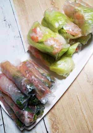 片手で食べれるサラダ生春巻き-レシピのメイン写真