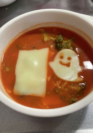 野菜ジュースで簡単スープ-レシピのメイン写真