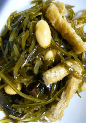 ほっとする味♪　きざみ昆布と大豆の炒め煮-レシピのメイン写真