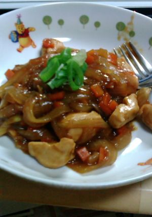 鶏肉のカレー風甘辛煮-レシピのメイン写真
