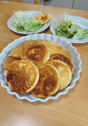 米粉のふわふわパンケーキ(調整中)-レシピのメイン写真