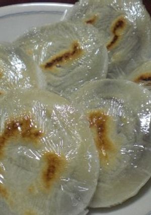 白玉粉で「梅が枝餅」-レシピのメイン写真