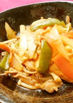 【給食】生揚げの五目ケチャップ煮-レシピのメイン写真