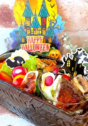 神無月19 カップ詰め ハロウィン弁当-レシピのメイン写真