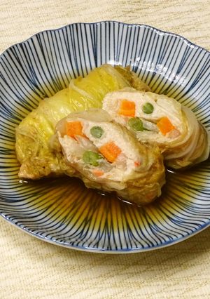 鶏つみれでロール白菜-レシピのメイン写真