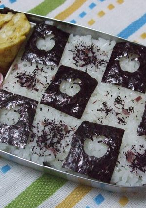 １００均パンチで♪のり弁当-レシピのメイン写真