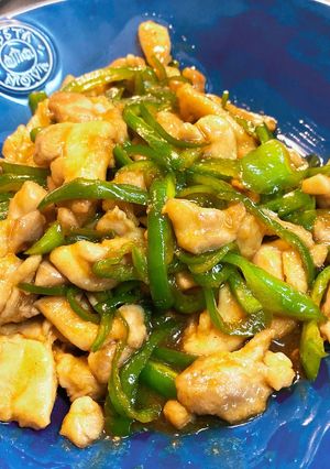 鶏もも肉とピーマンの炒めもの-レシピのメイン写真