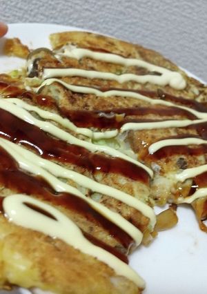 262kcal 減量中基本のお好み焼き-レシピのメイン写真