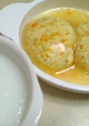 8ヶ月～離乳食★人参・枝豆の豆腐バーグ風-レシピのメイン写真