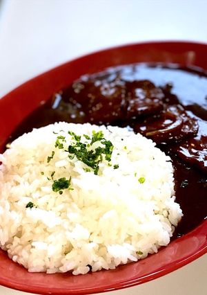 カレーやハヤシライスのごはんにパセリを♪-レシピのメイン写真