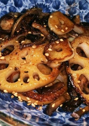 41 れんこんのシャキシャキ焼き-レシピのメイン写真