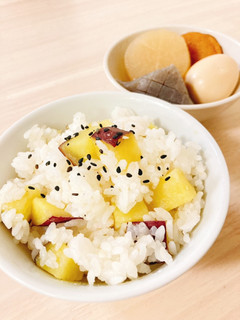 薩摩芋の炊き込みご飯(取り分け離乳食)-レシピのメイン写真