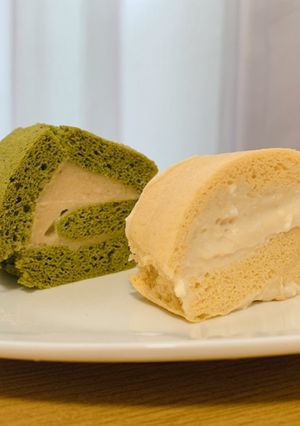 おから＆米粉のロールケーキ♡レンジ調理-レシピのメイン写真
