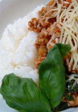 トマト＆バジルの野菜いっぱいチリライス-レシピのメイン写真