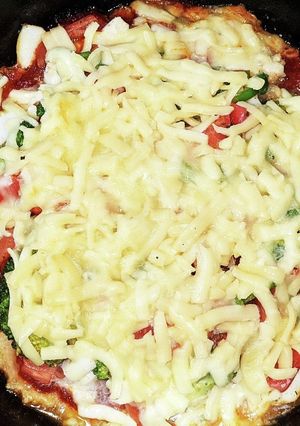ヘルシーミックスチーズの豆腐ピザ-レシピのメイン写真