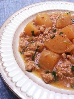 圧力鍋で◎大根の鶏そぼろ煮-レシピのメイン写真