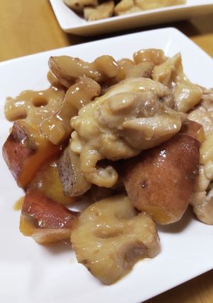 鶏と根菜のマヨ照り炒め-レシピのメイン写真