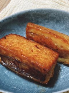 分量簡単♪厚揚げはさみ焼きハンバーグ-レシピのメイン写真